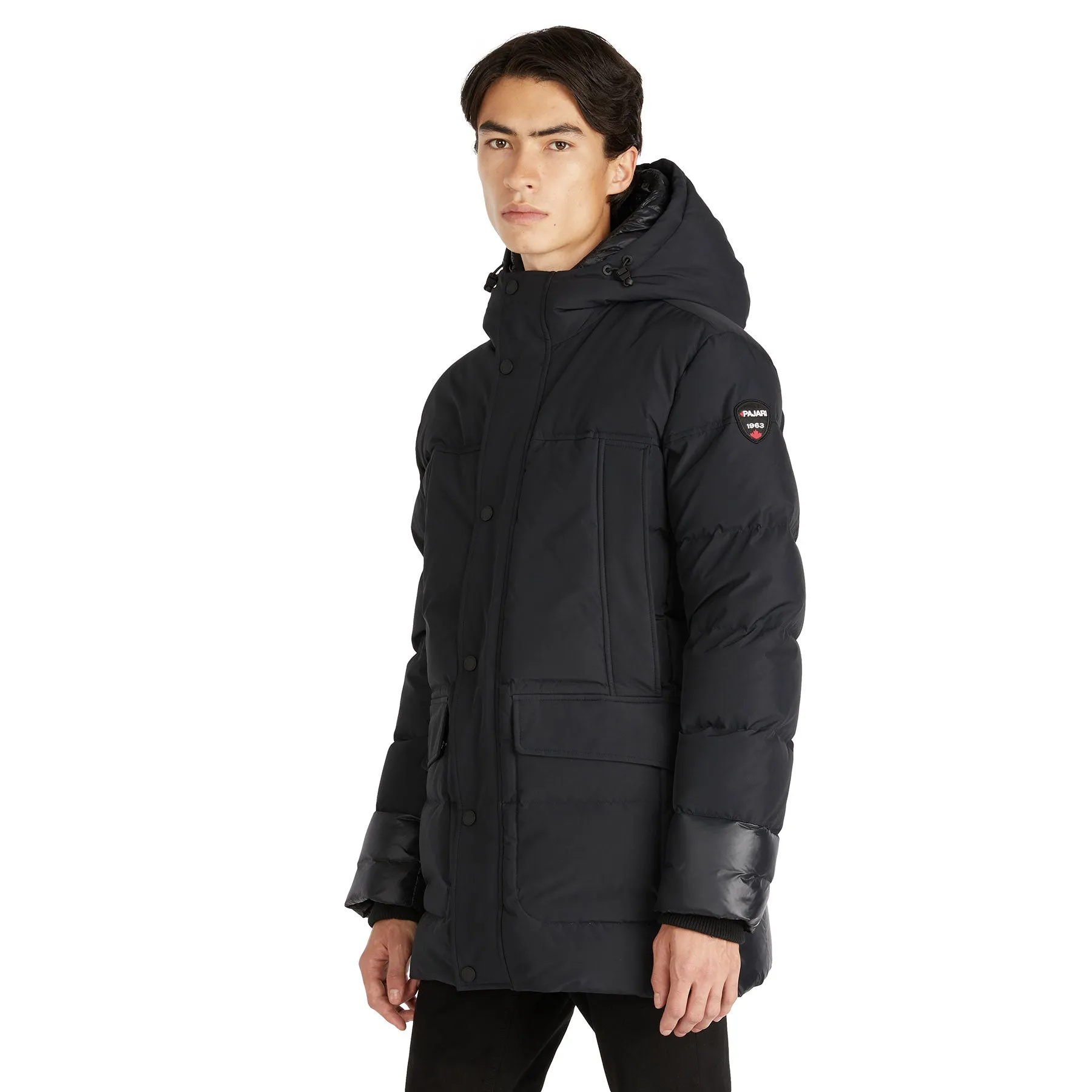 Alcott Men's Quilted Mixed-Media Parka