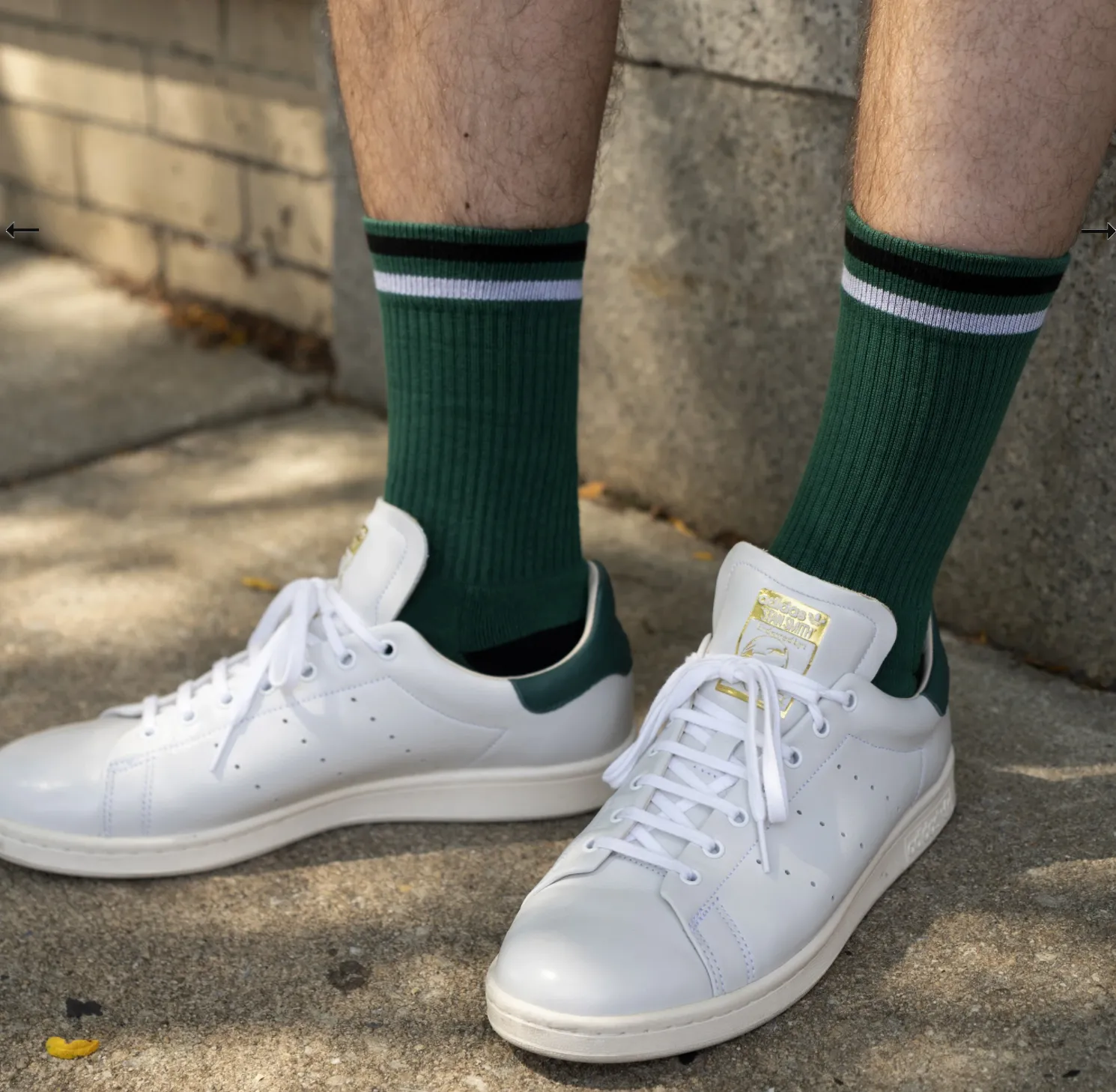 American Trench | Kennedy Luxe Athletic Sock | Green w/ Black