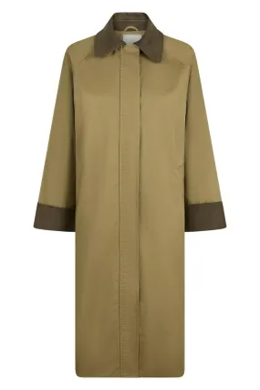 Anneli Cord Coat | Khaki | Jakke fra Neo Noir