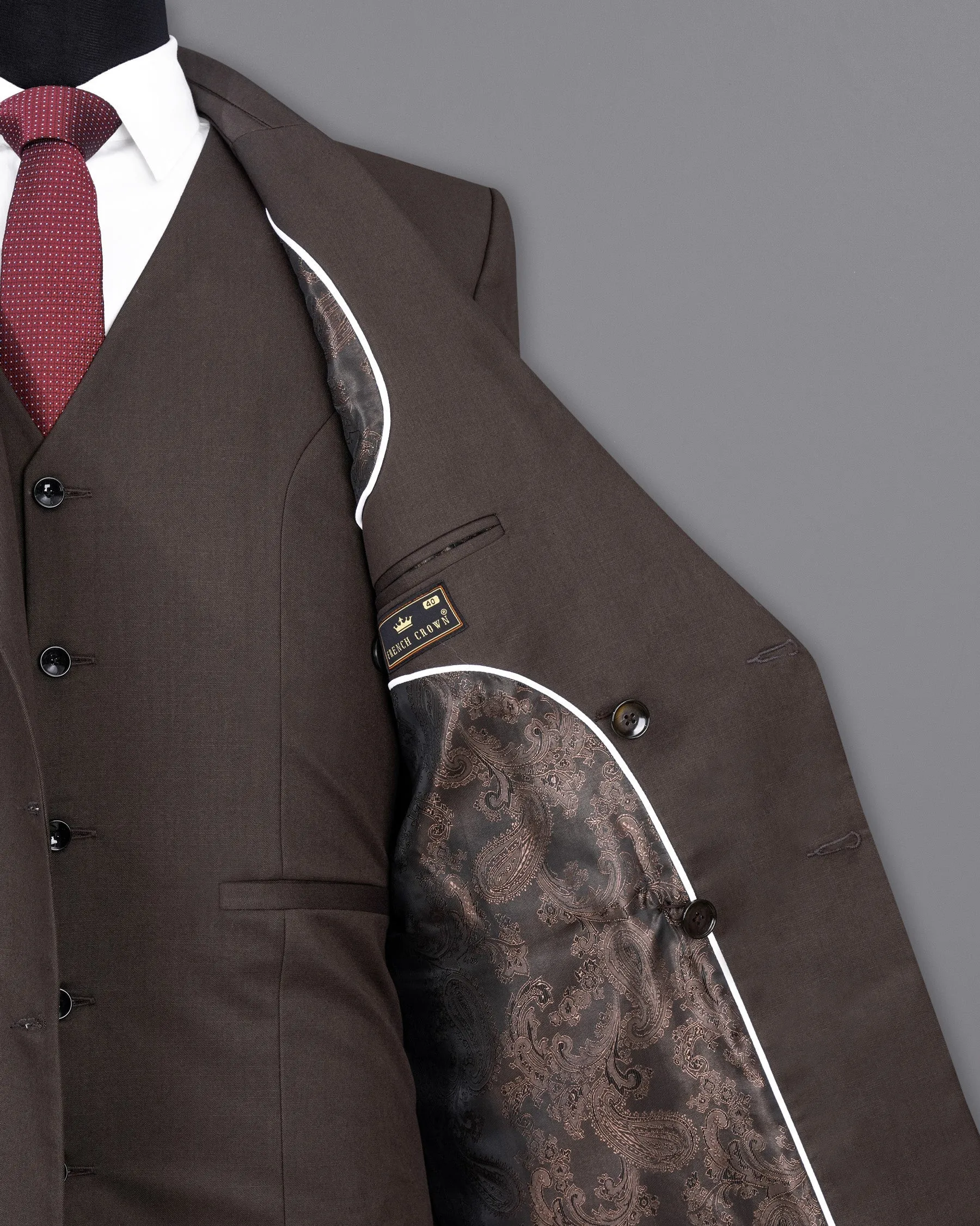 Armadillo Brown Double Breasted Blazer