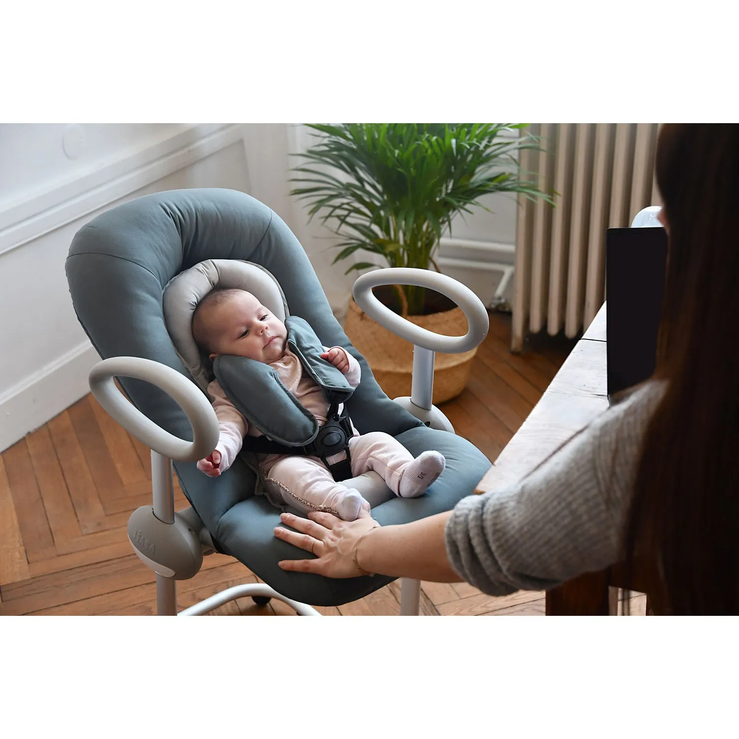 Beaba Up & Down Bouncer - Cosy Mineral