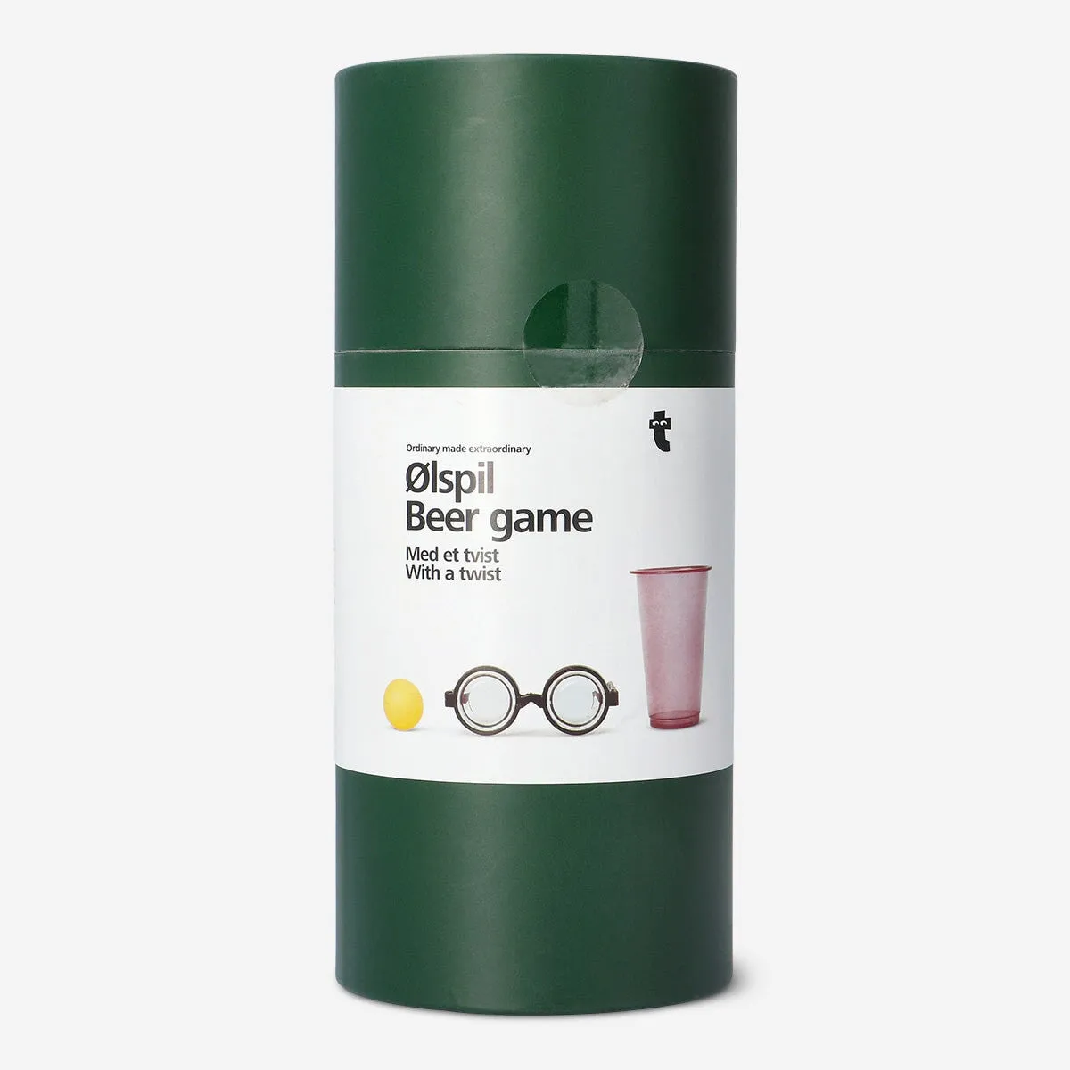 Beer game. With upside-down goggles