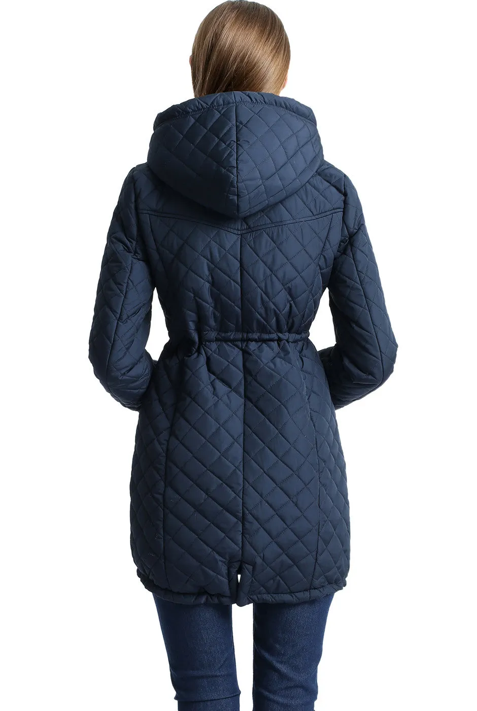 BGSD Women's "Angela" Waterproof Quilted Parka Coat