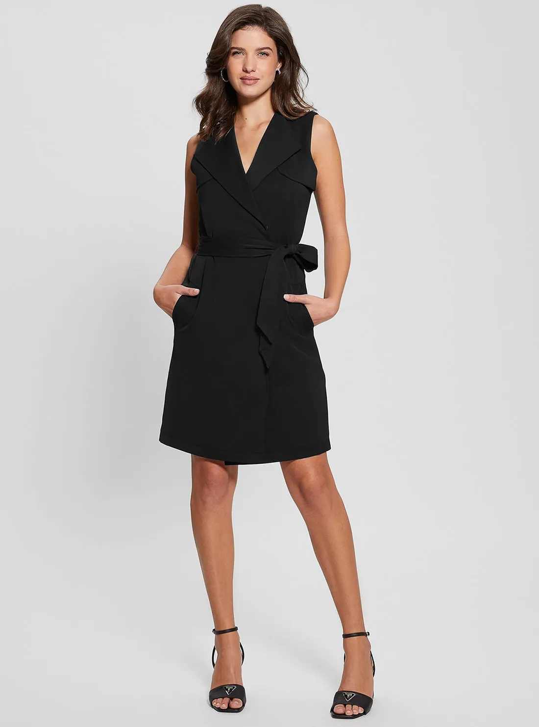 Black Everly Trench Dress