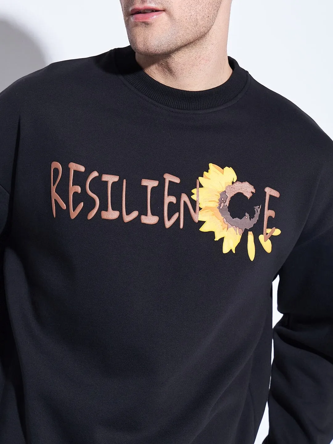 Black Sunflower Oversized Sweatshirt