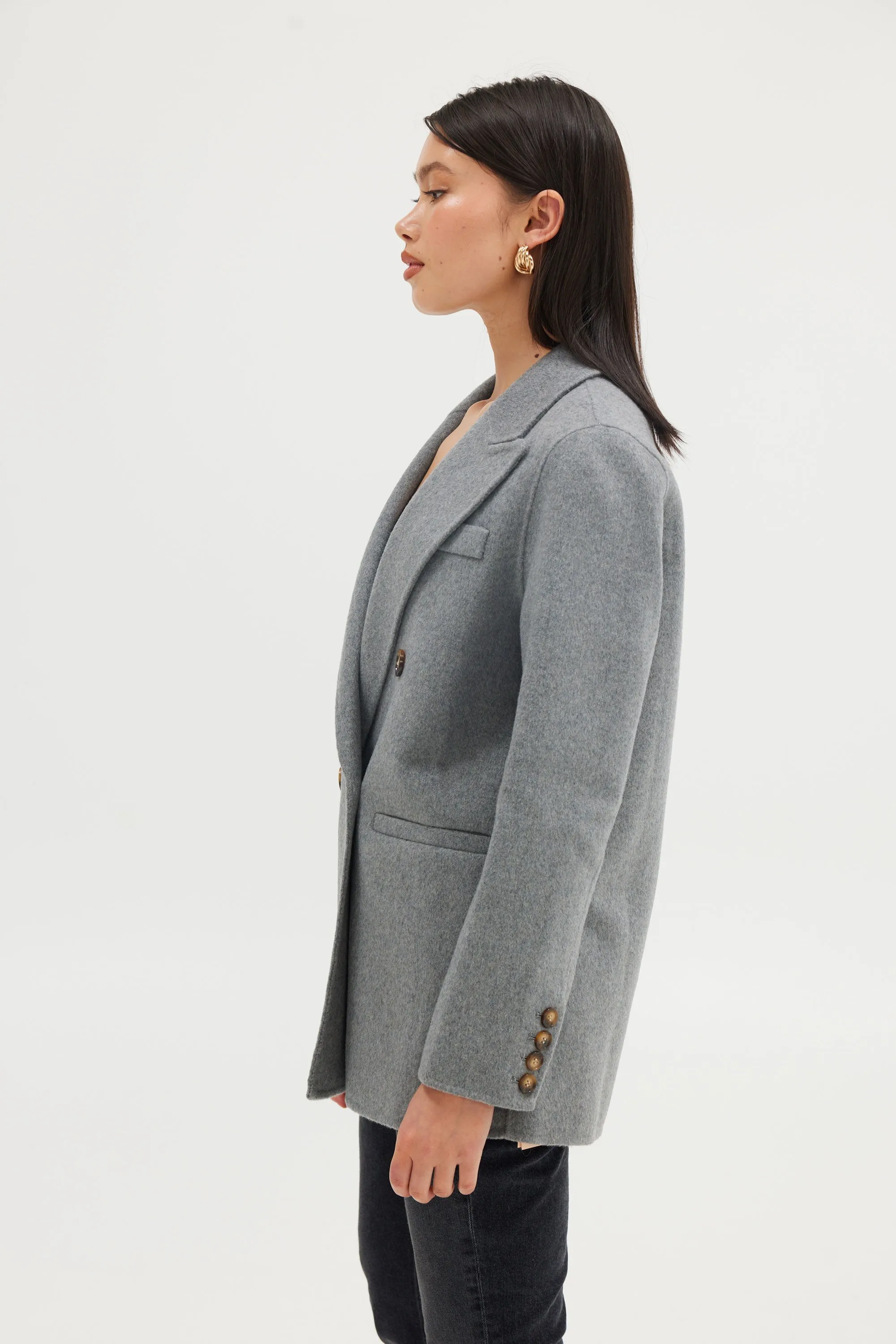 Blair Wool Blazer - Grey