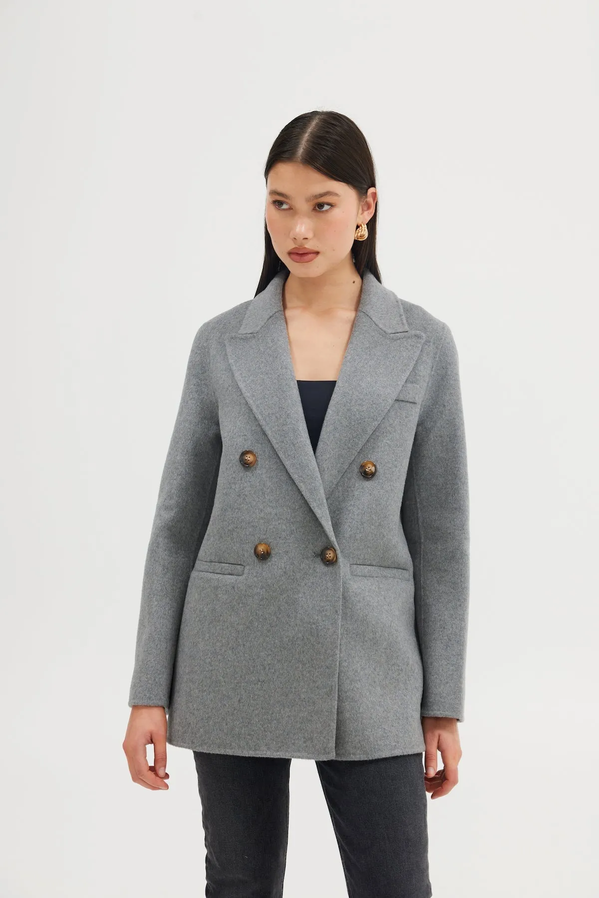 Blair Wool Blazer - Grey