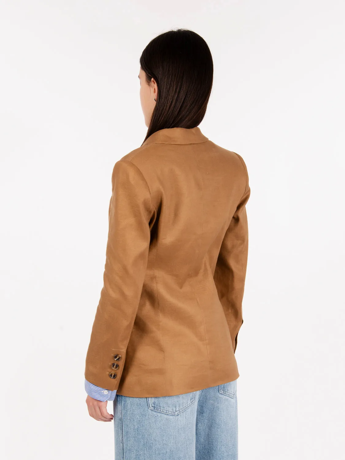 Blazer doppiopetto twill stretch corda