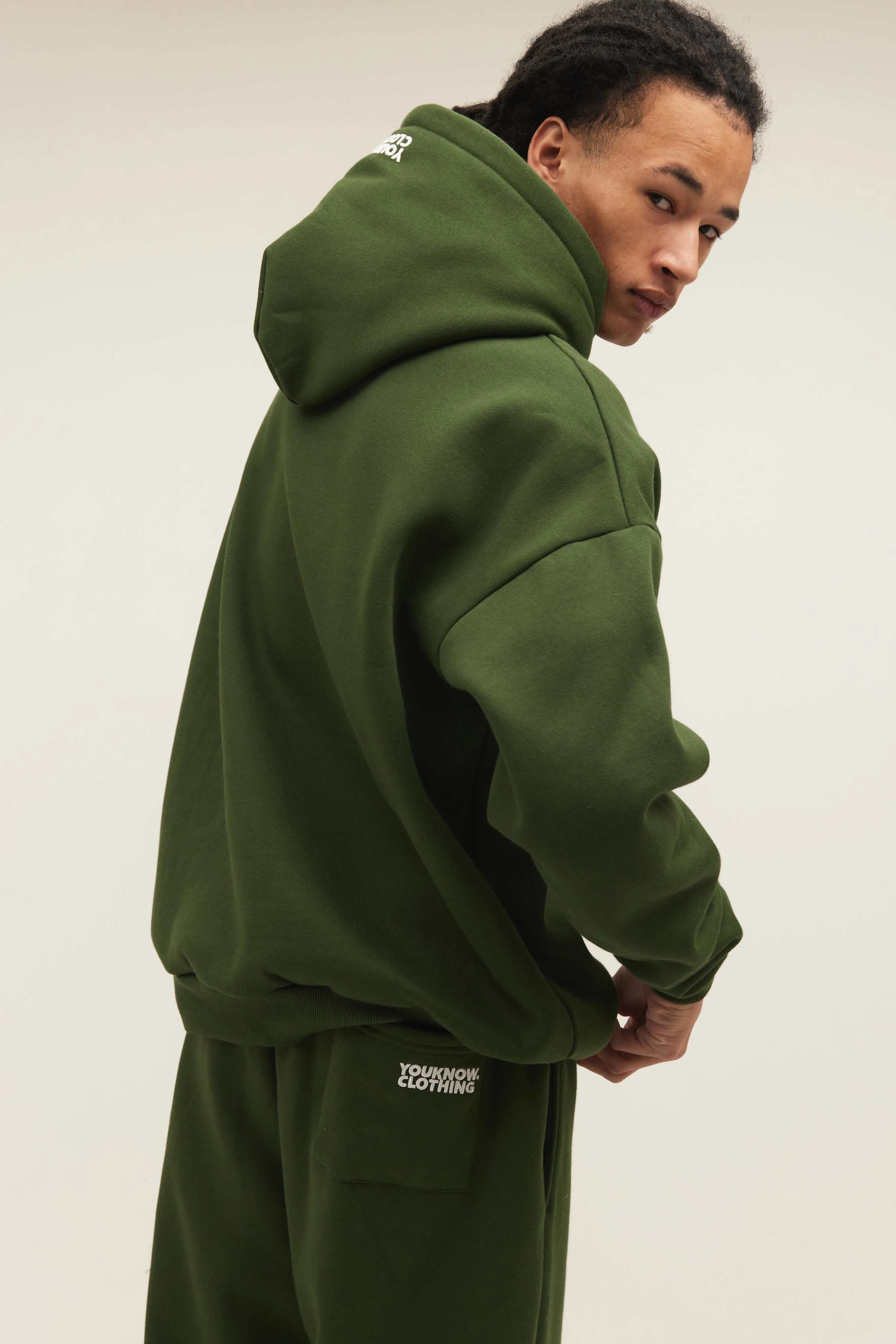 BLOCK HOODIE | GREEN