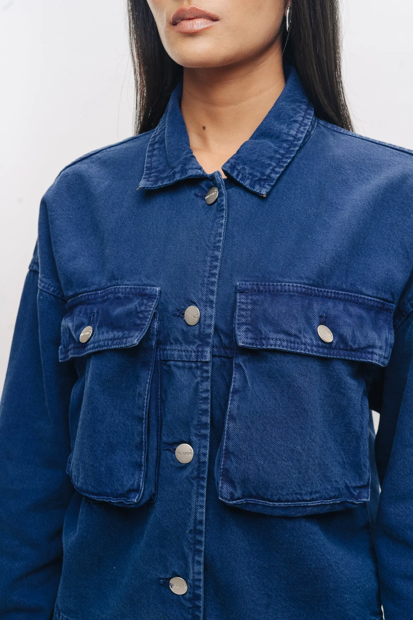 Blue Oversized Denim Jacket