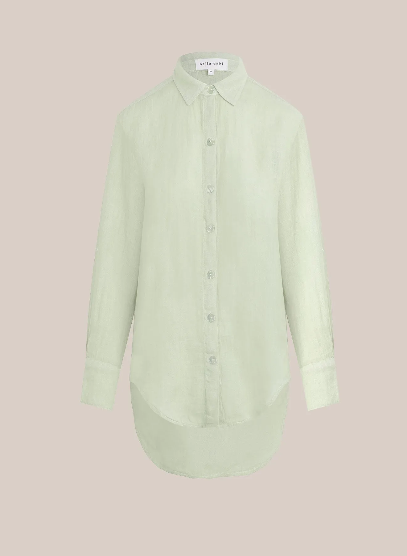 Boyfriend Button Down - Pale Palm