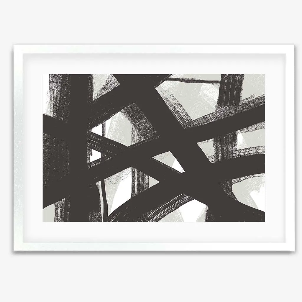 Brave Line Marks Framed Print