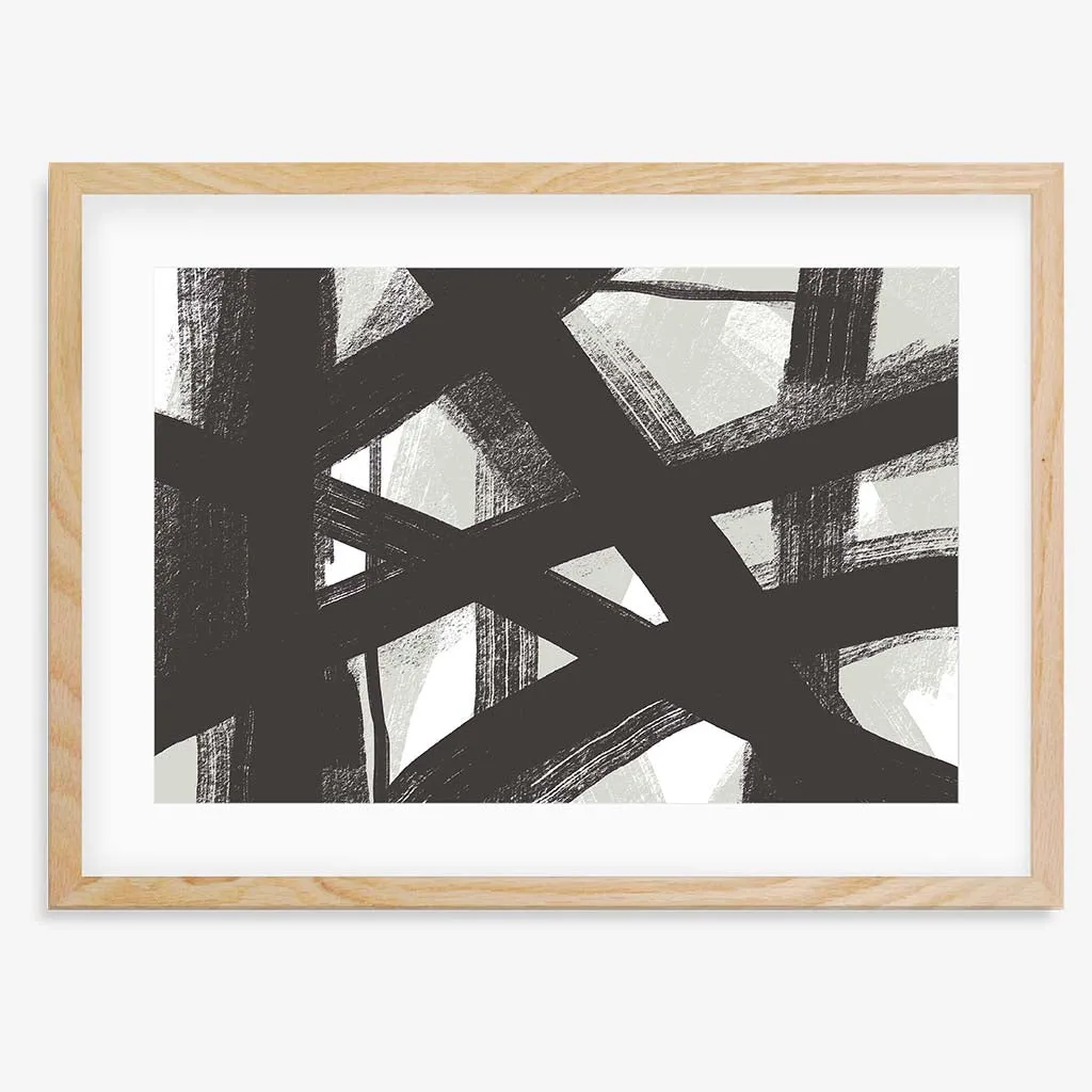 Brave Line Marks Framed Print