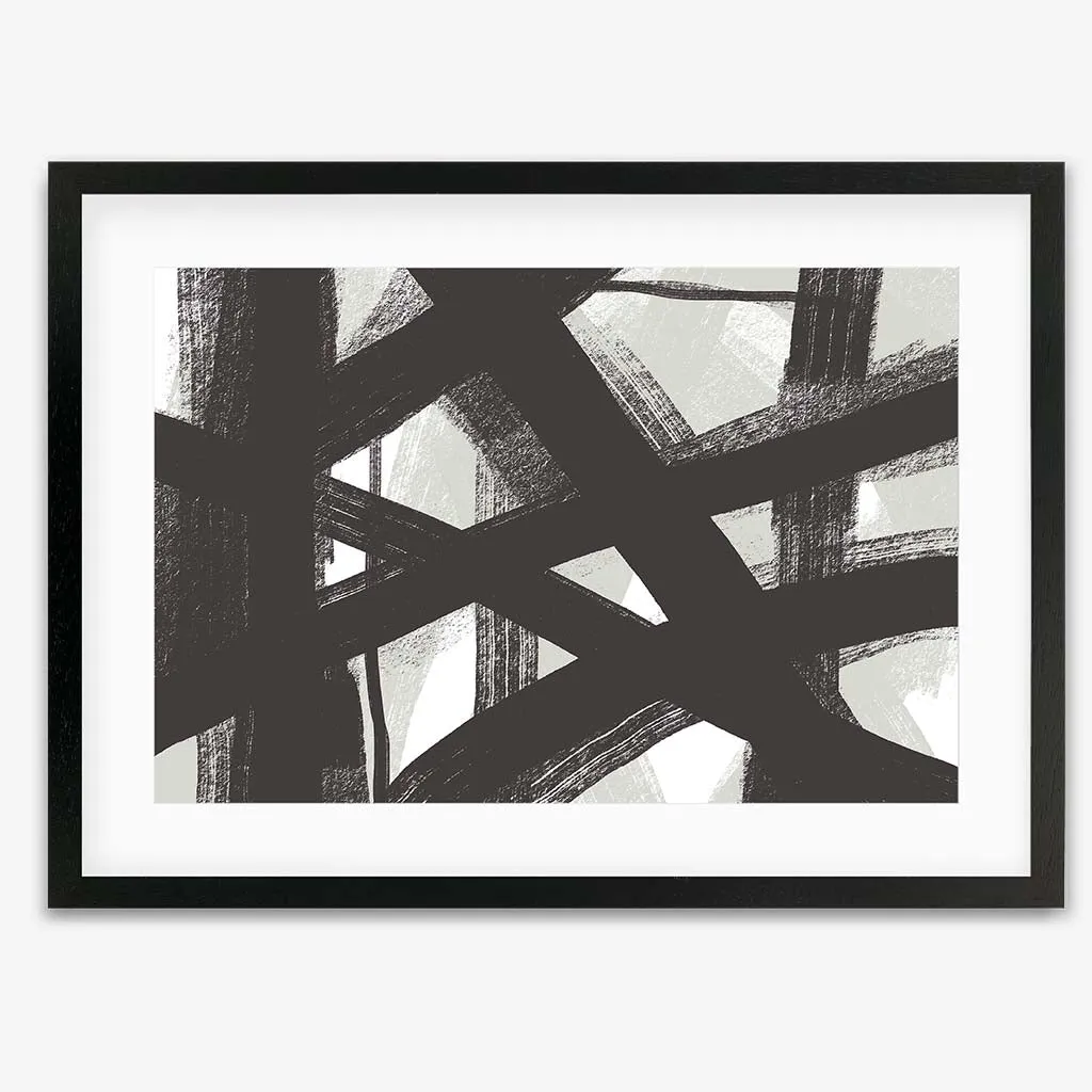 Brave Line Marks Framed Print