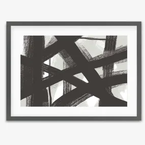 Brave Line Marks Framed Print