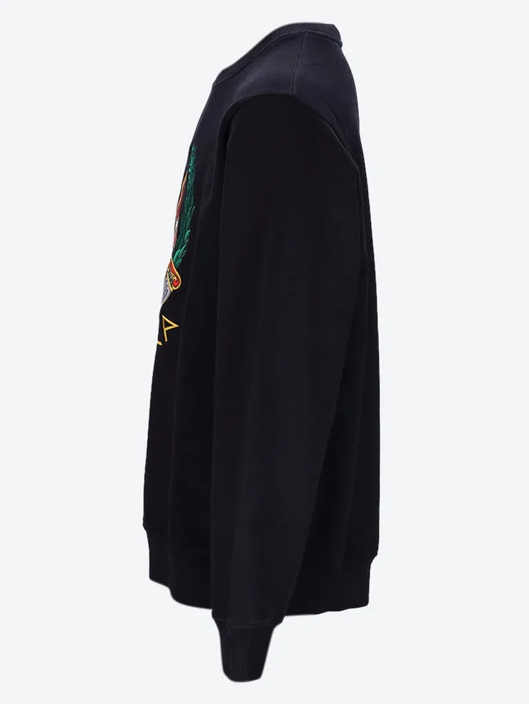 Casa crest embroidered sweatshirt