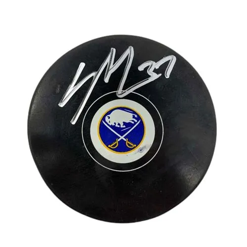 Casey Mittelstadt Signed Buffalo Sabres Autograph Puck