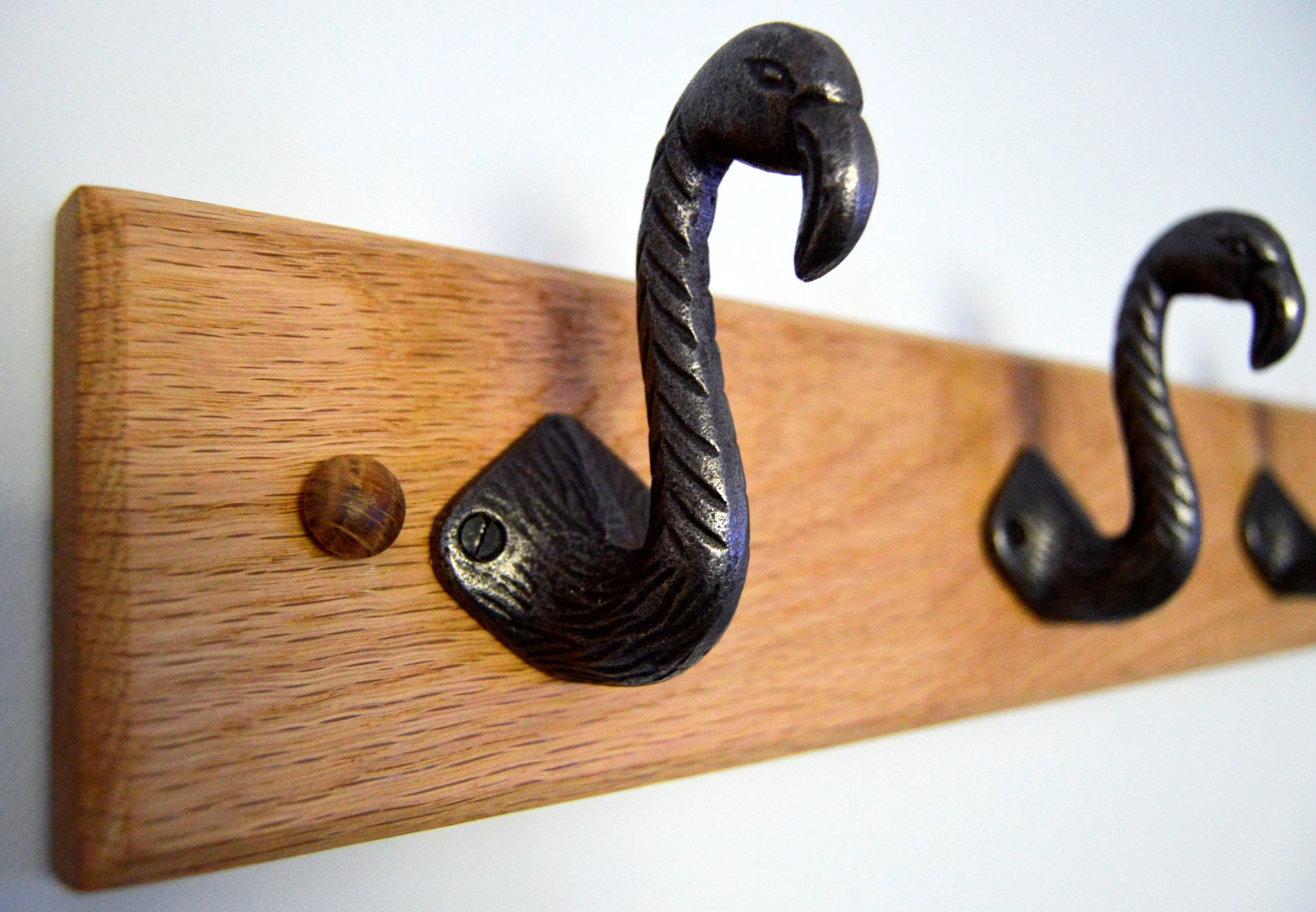 Cast Iron Flamingo Coat Hooks