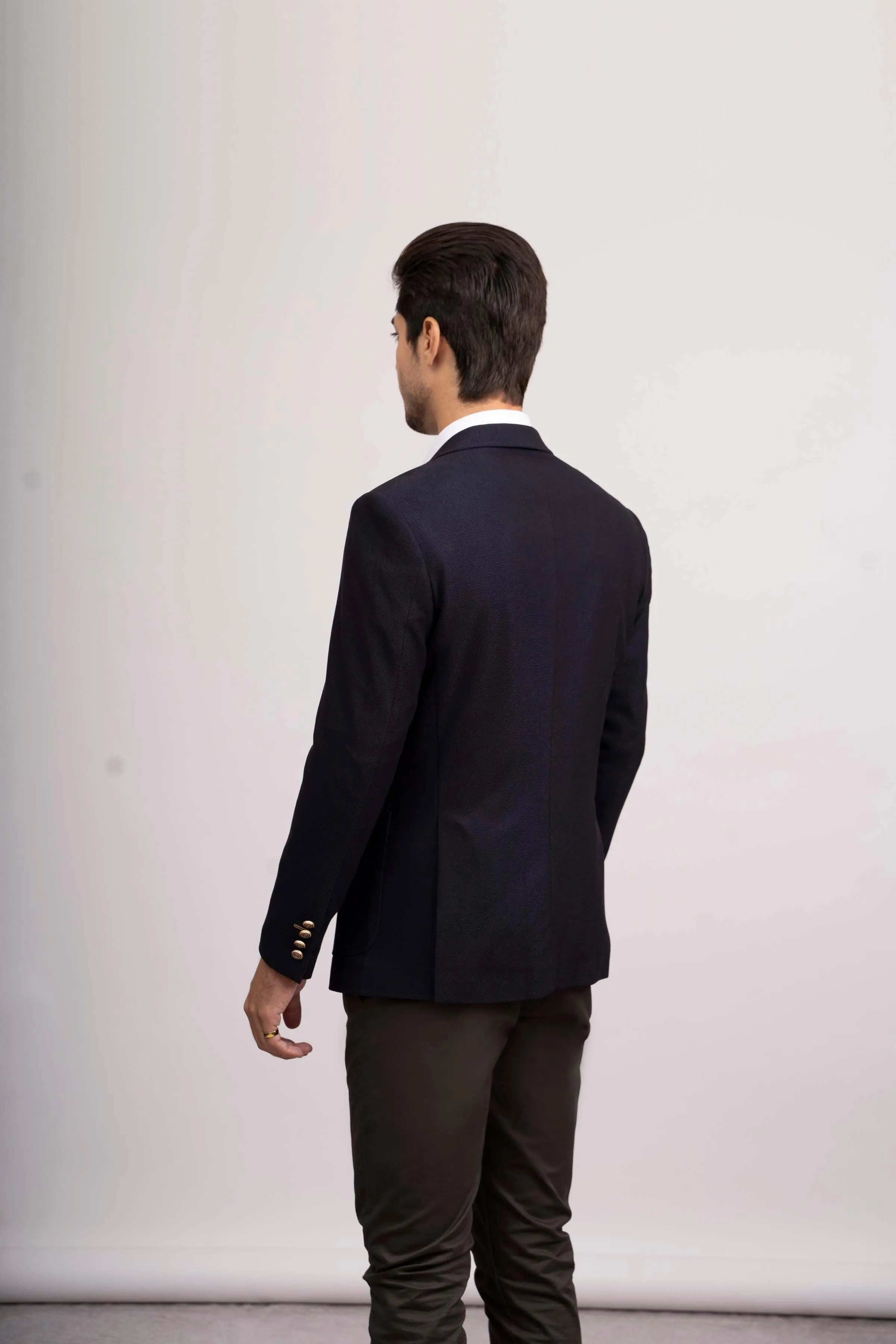 CASUAL COAT SLIM FIT NAVY