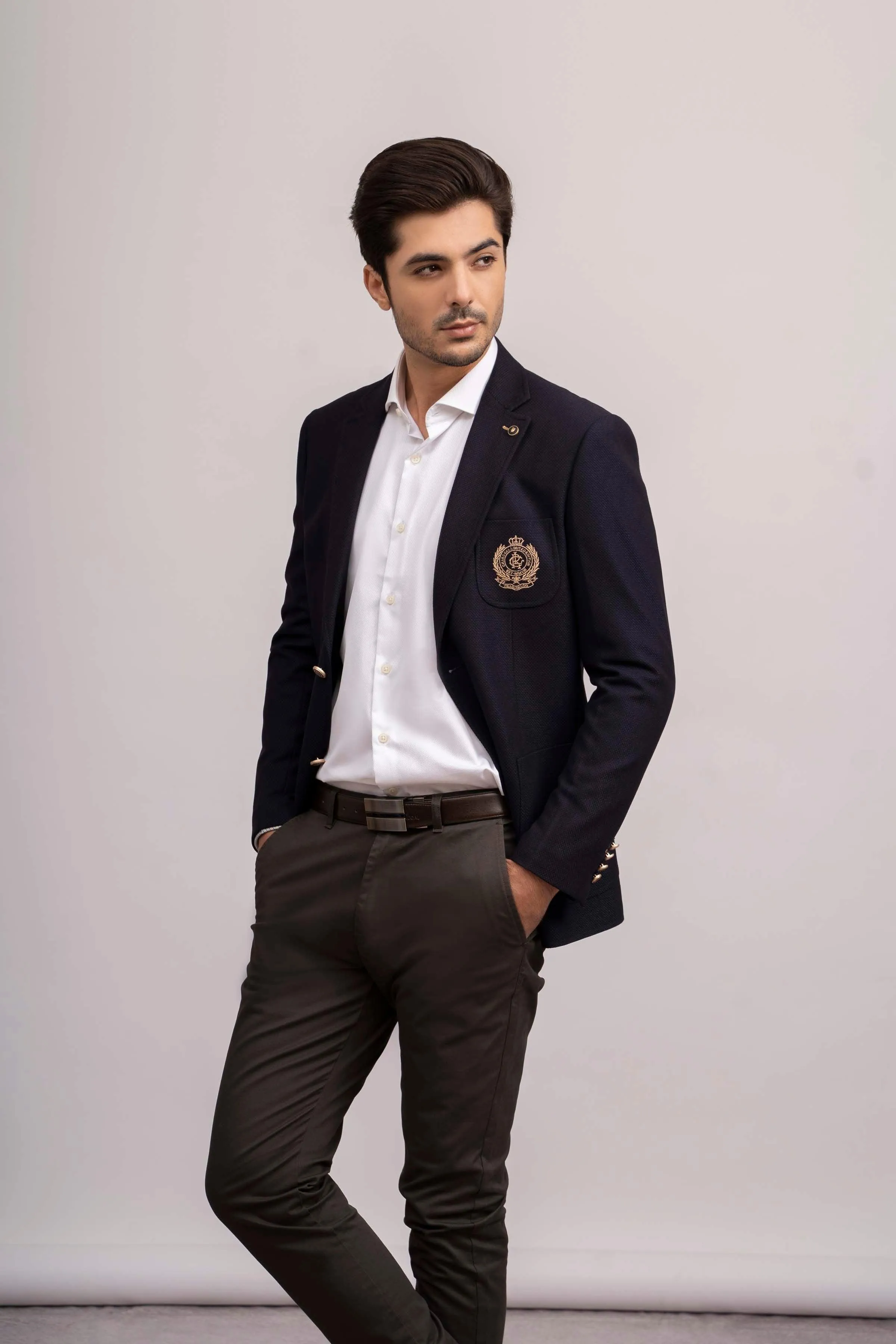 CASUAL COAT SLIM FIT NAVY