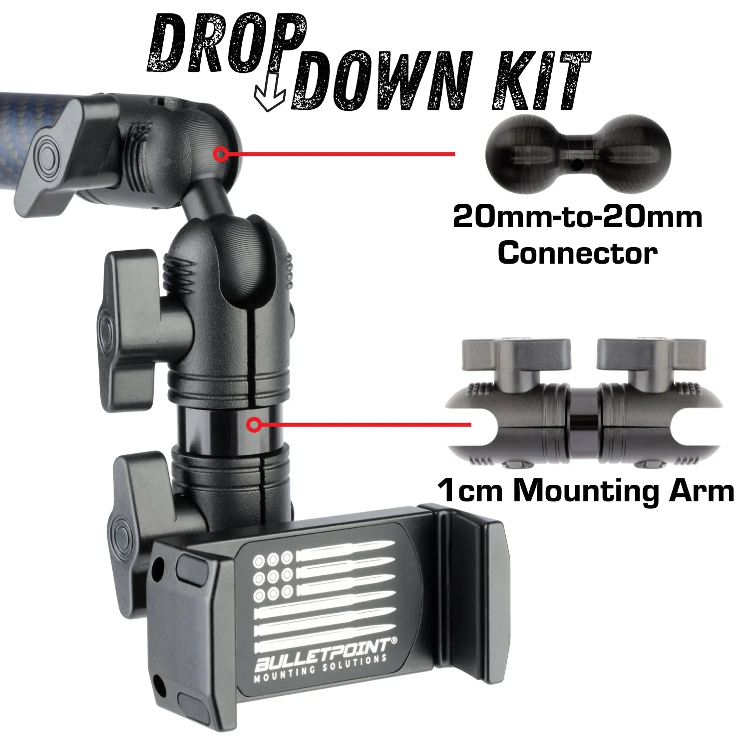 Connector   1cm Arm "Drop-Down" Kit