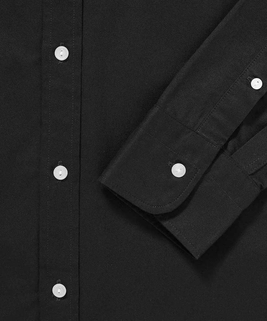 Cotton Button Down Shirt - Dark Navy