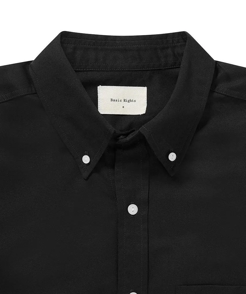 Cotton Button Down Shirt - Dark Navy