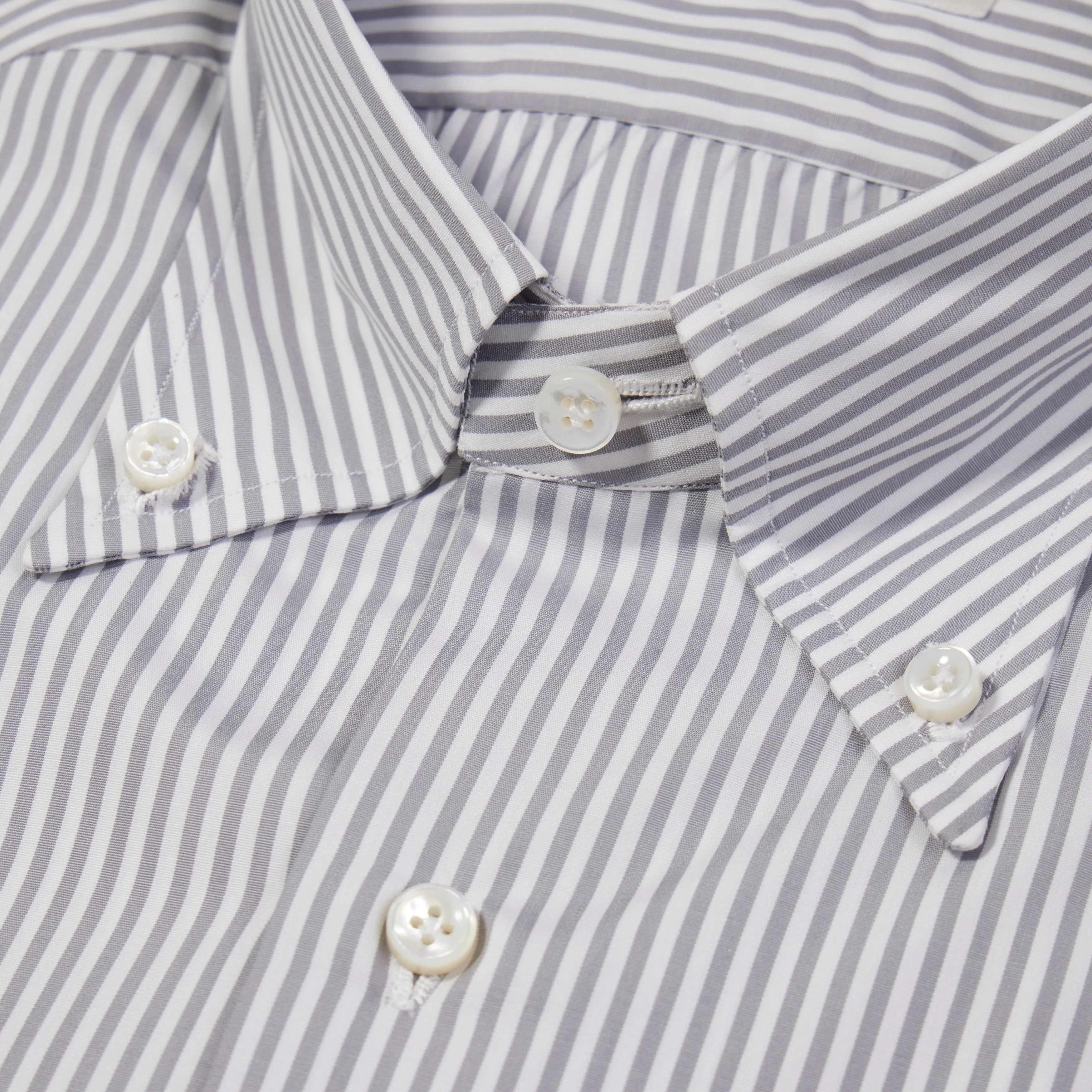 Cotton Stripe Button-Down Shirt