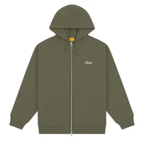 Cursive Zip Hoodie