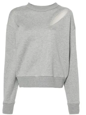 CUT-OUT JERSEY SWEATSHIRT