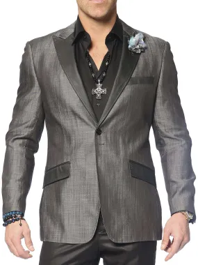 Denim Blazer, Santo Black - Jeans - Coat - Mens