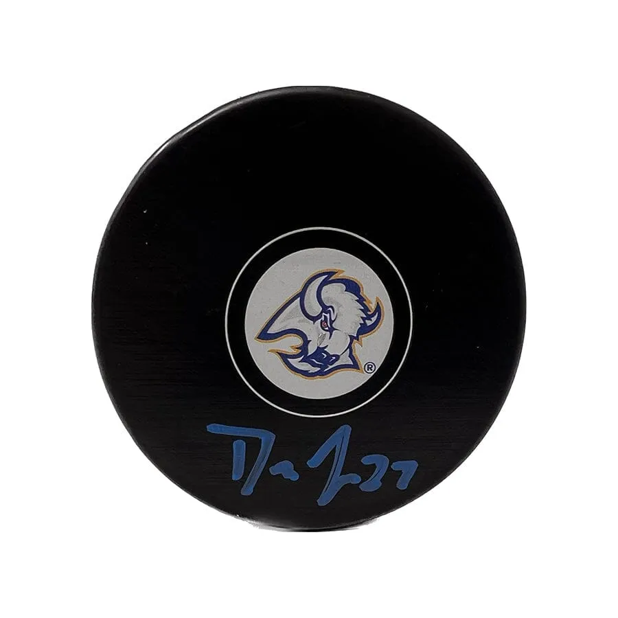 Devon Levi Signed Buffalo Sabres Reverse Retro Autograph Puck