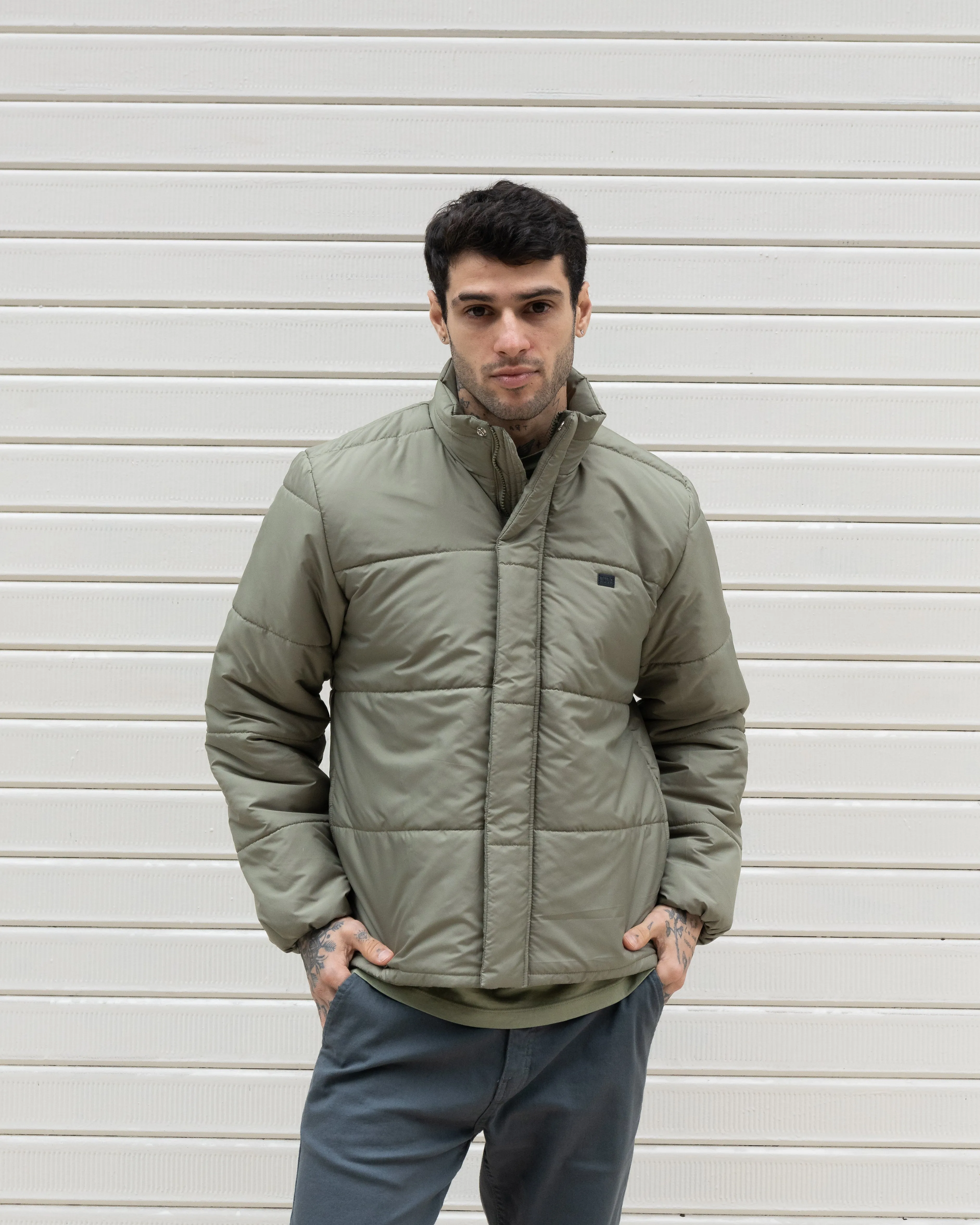 Essential Puffer Jacket - Olive