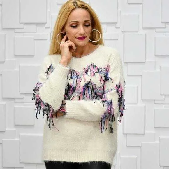 Fun in Fringe Sweater