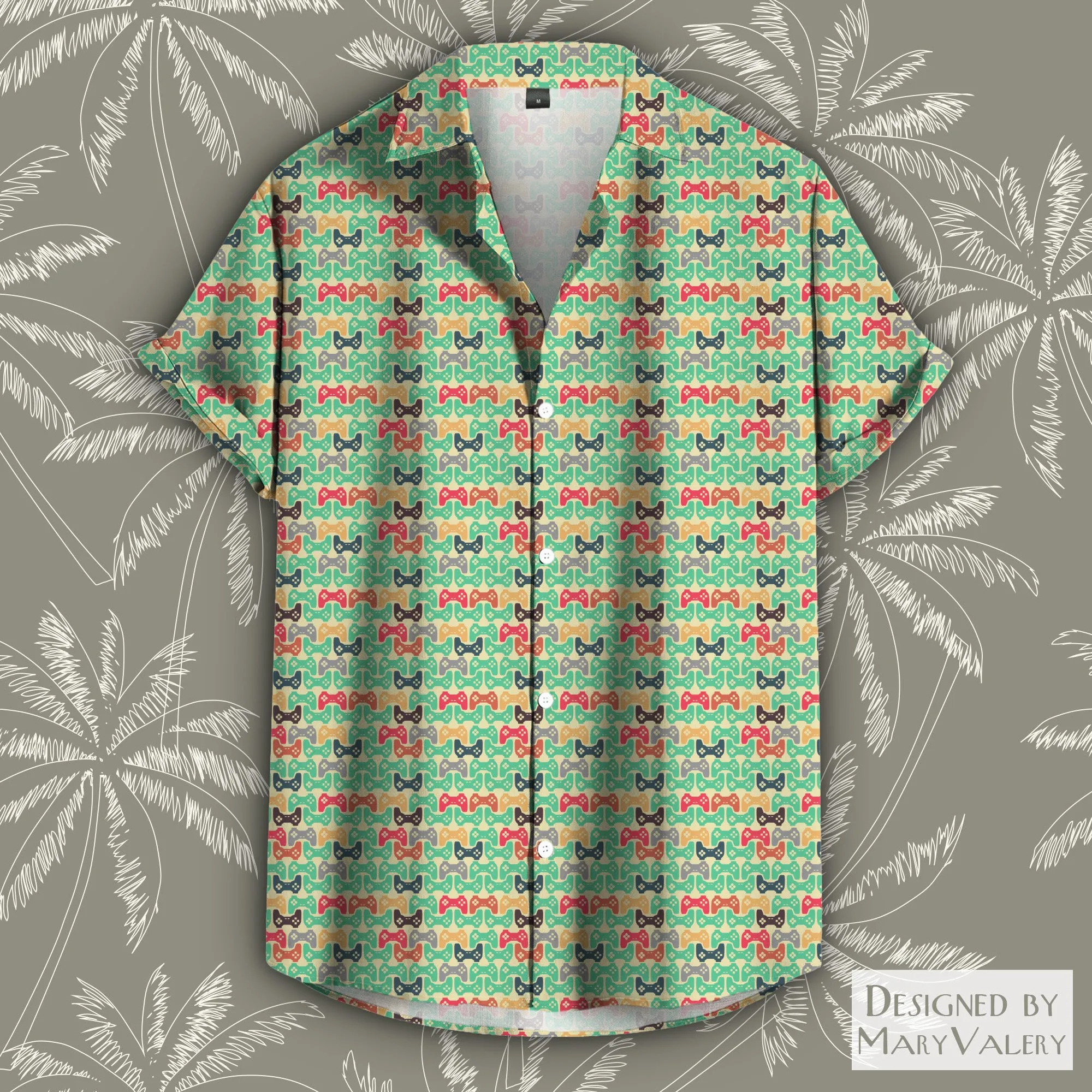 Gamer Button Down Tee