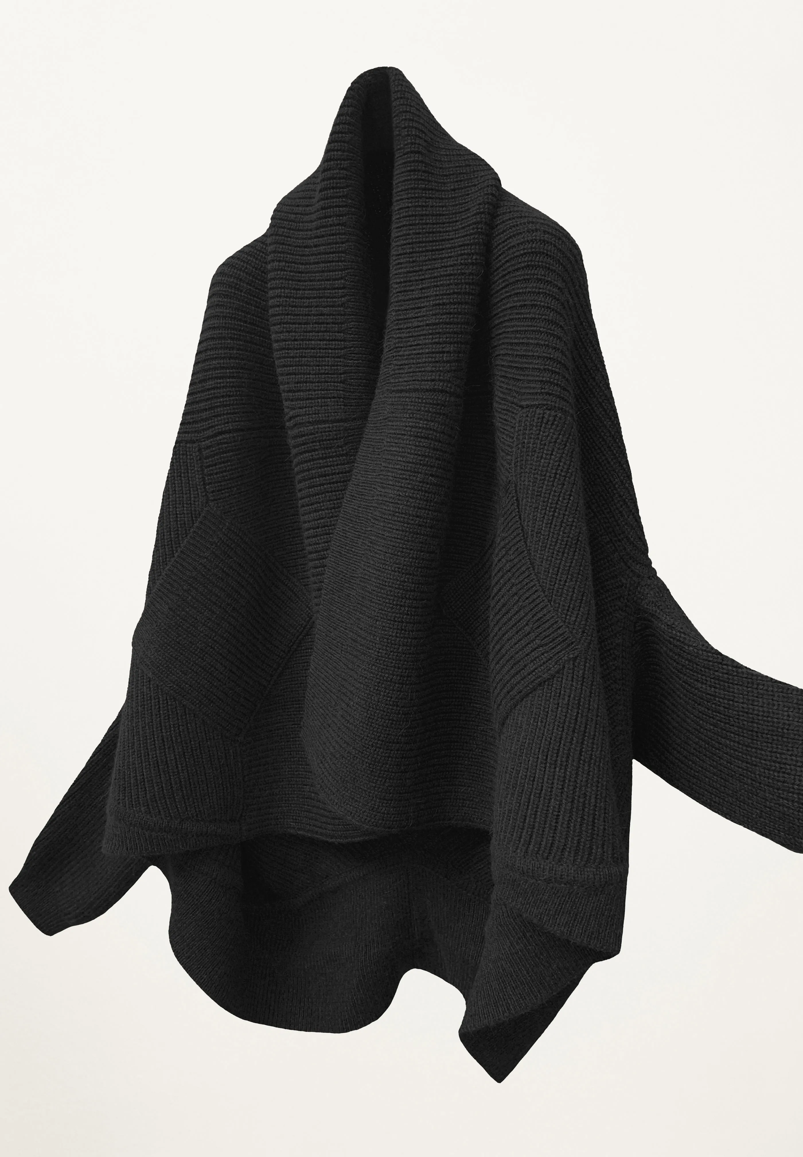 Gio Coat Cardigan in Black