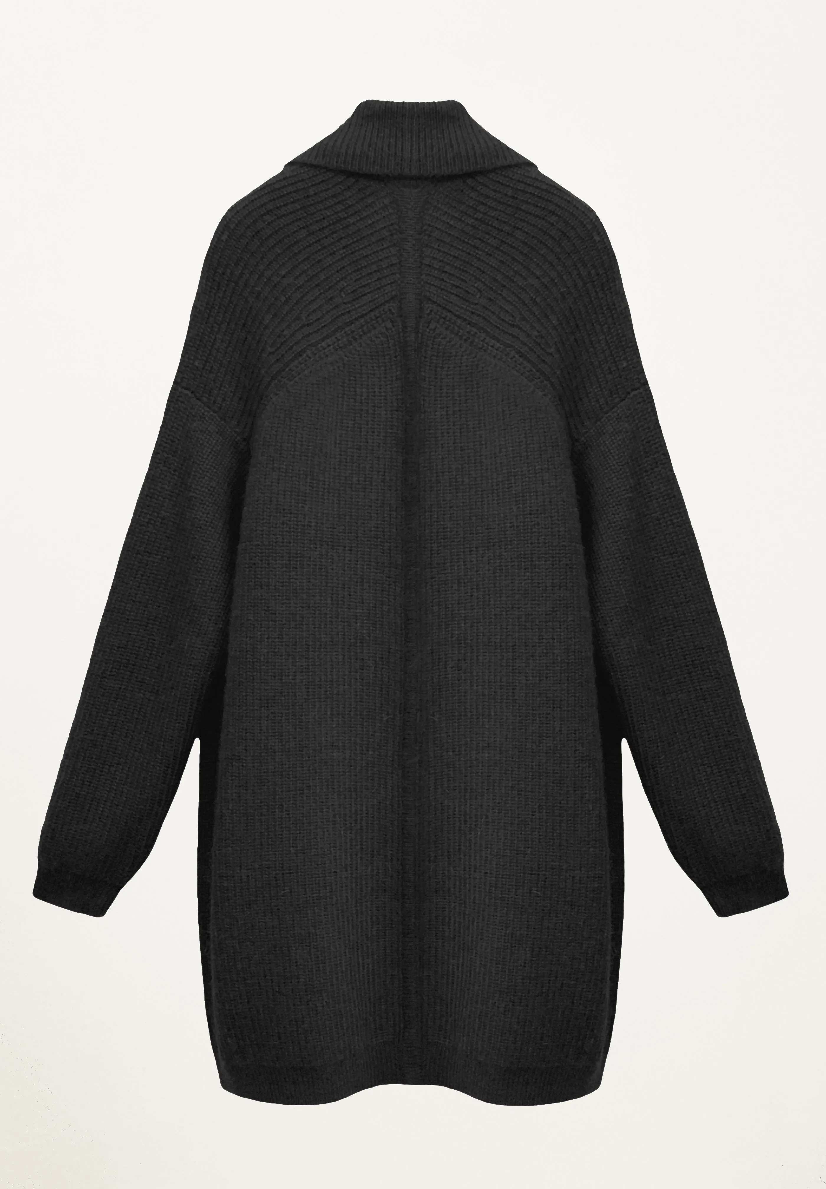 Gio Coat Cardigan in Black