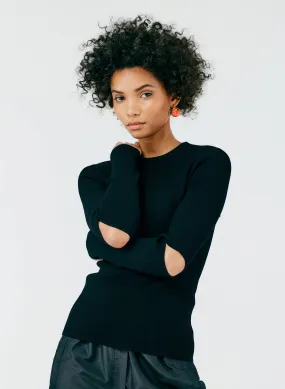 Giselle Slash Cutout Crewneck Pullover