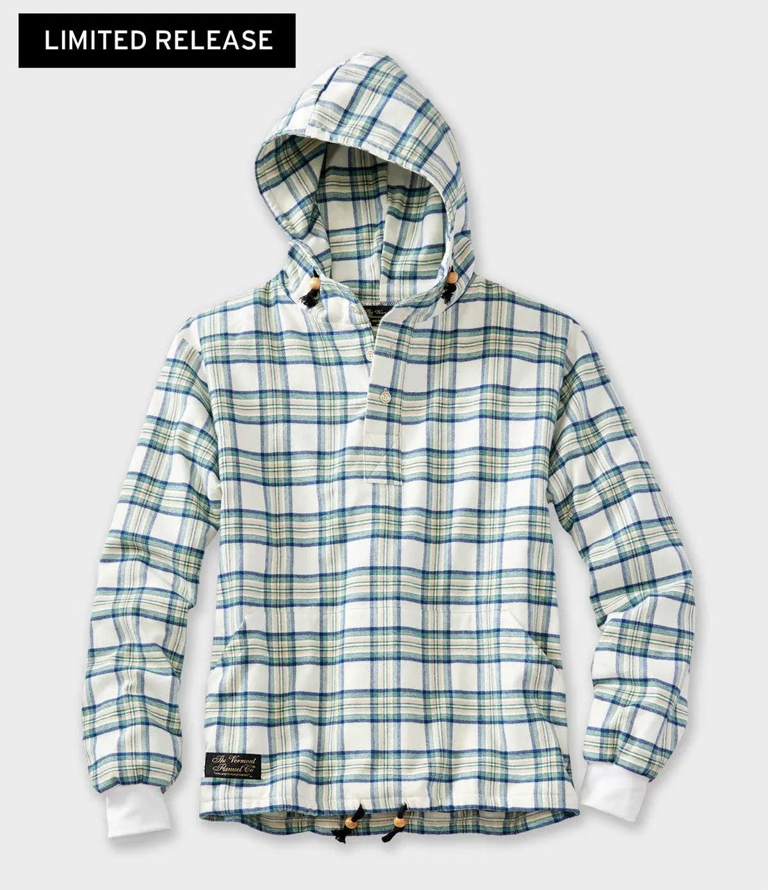 Hooded Flannel Pullover