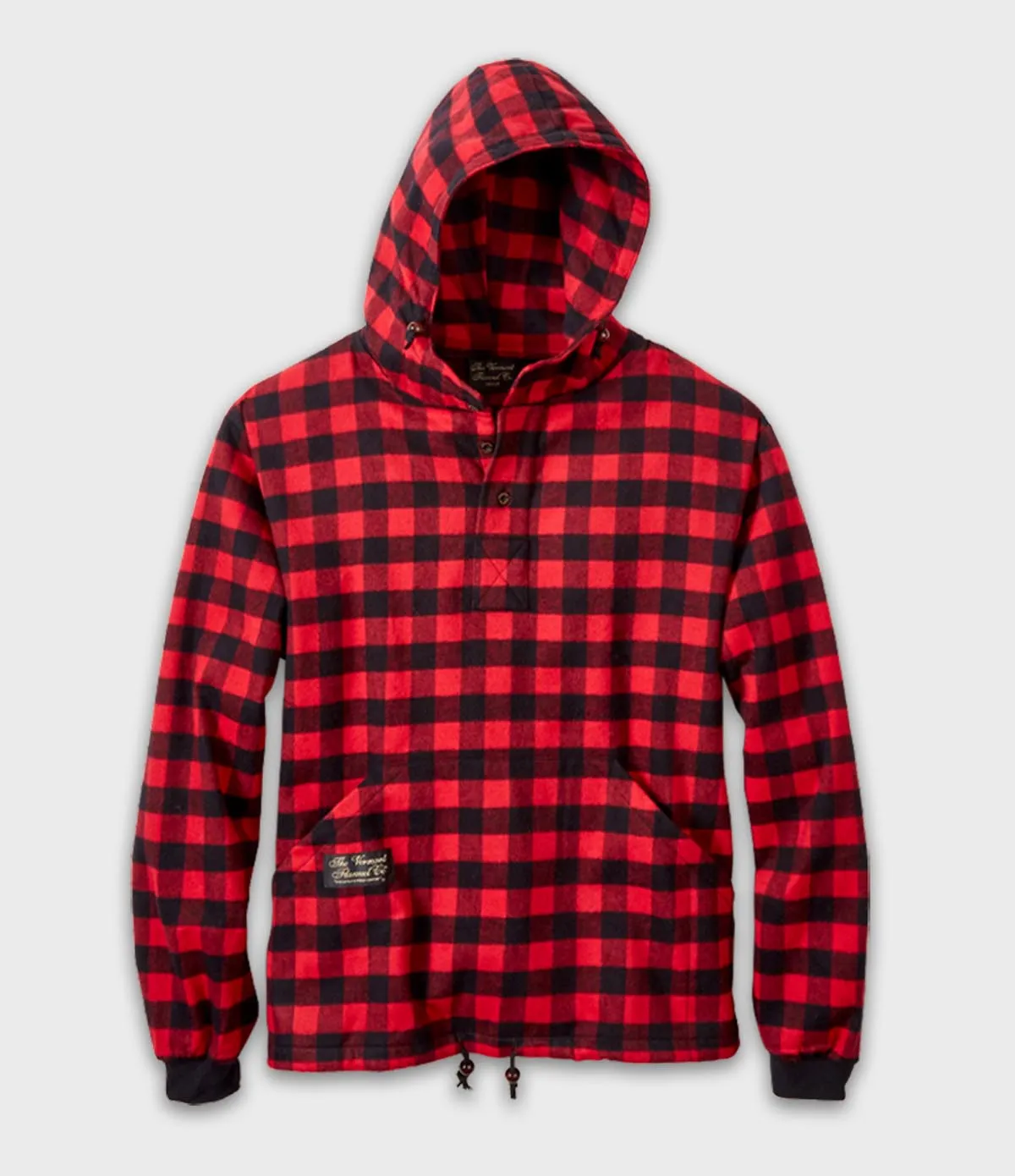 Hooded Flannel Pullover