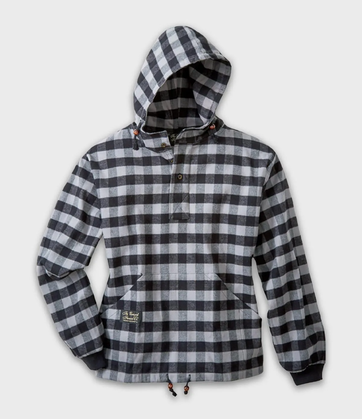 Hooded Flannel Pullover