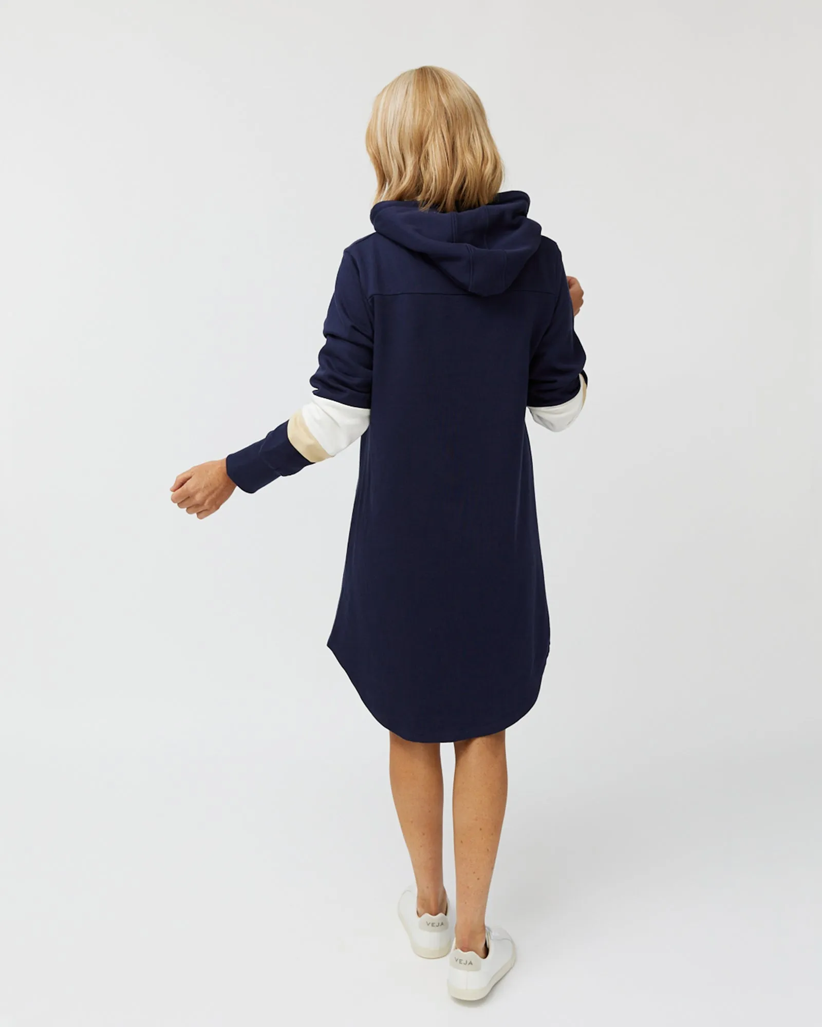 Hoodie Dress - Navy