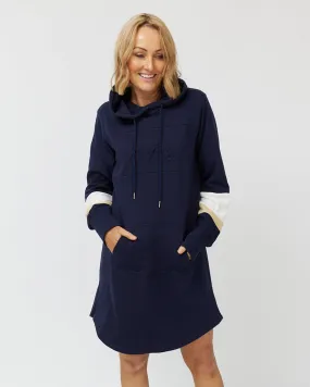 Hoodie Dress - Navy