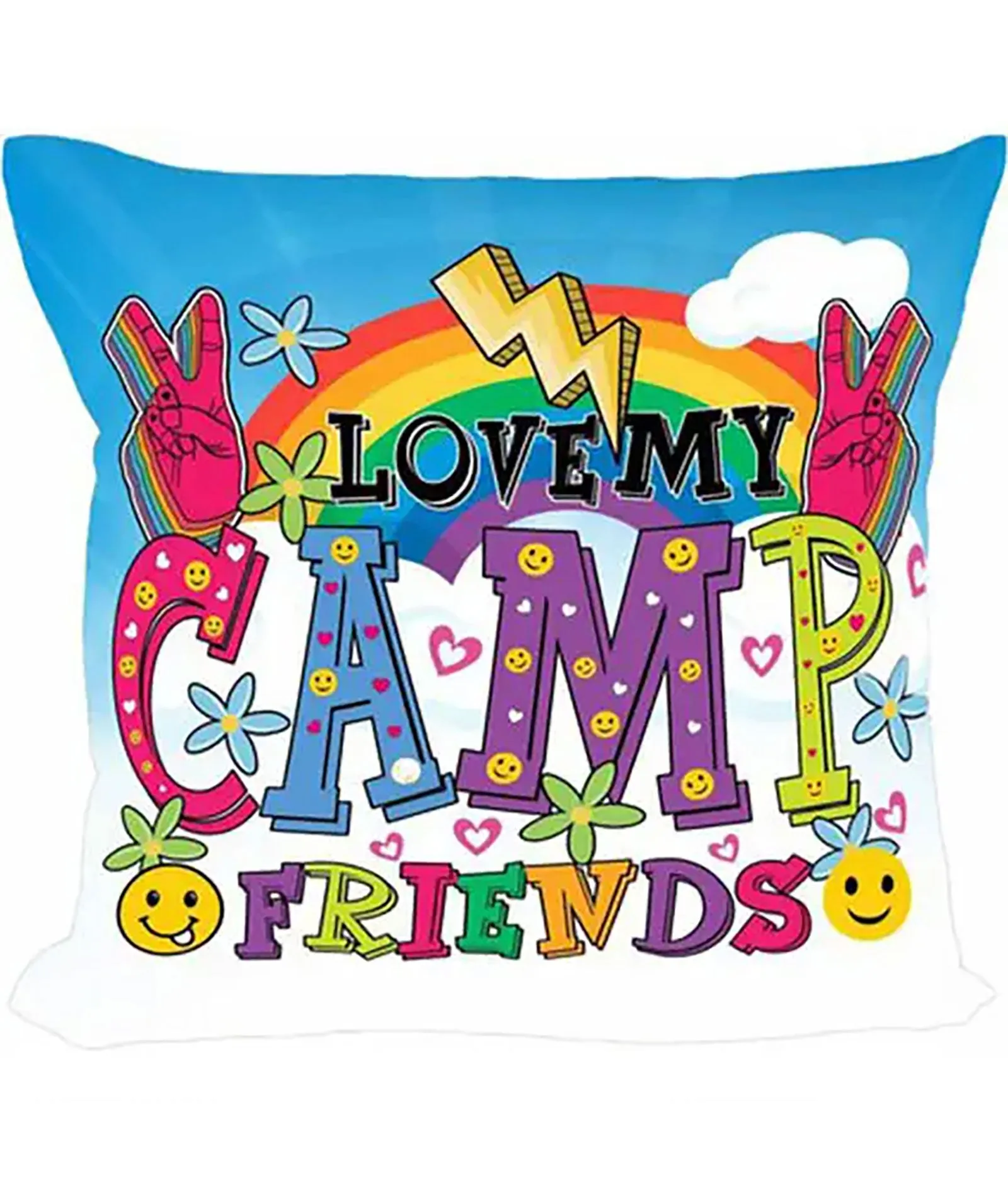 I Love My Camp Friends Autograph Pillow