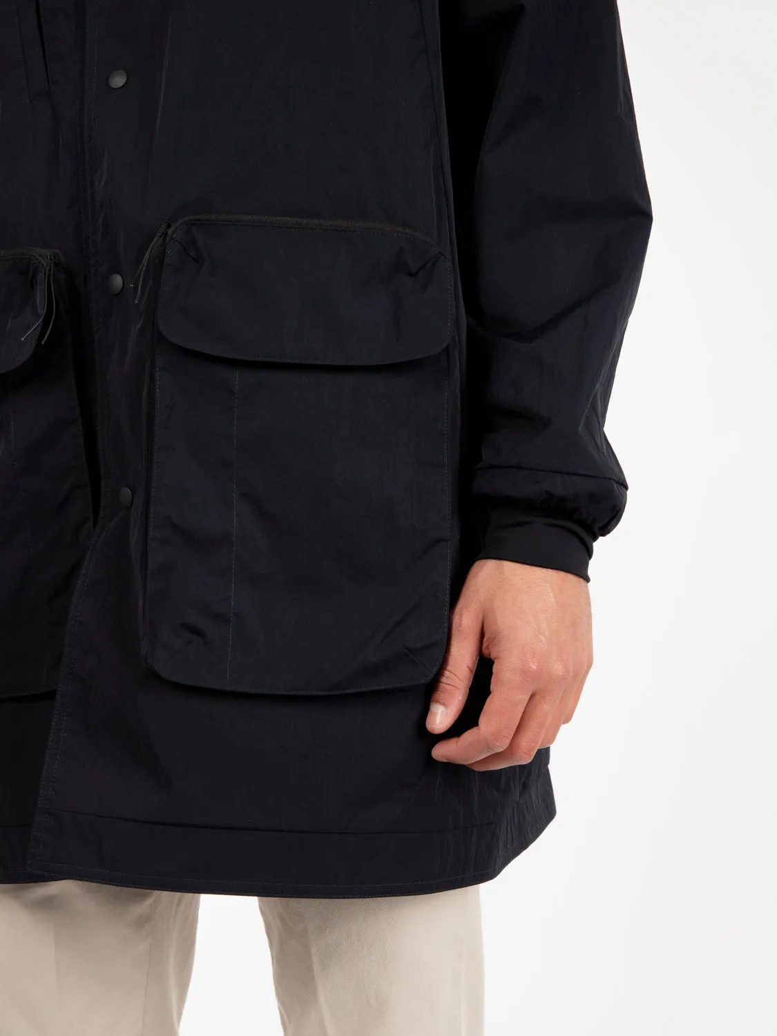 Japanese 2 trench blu navy