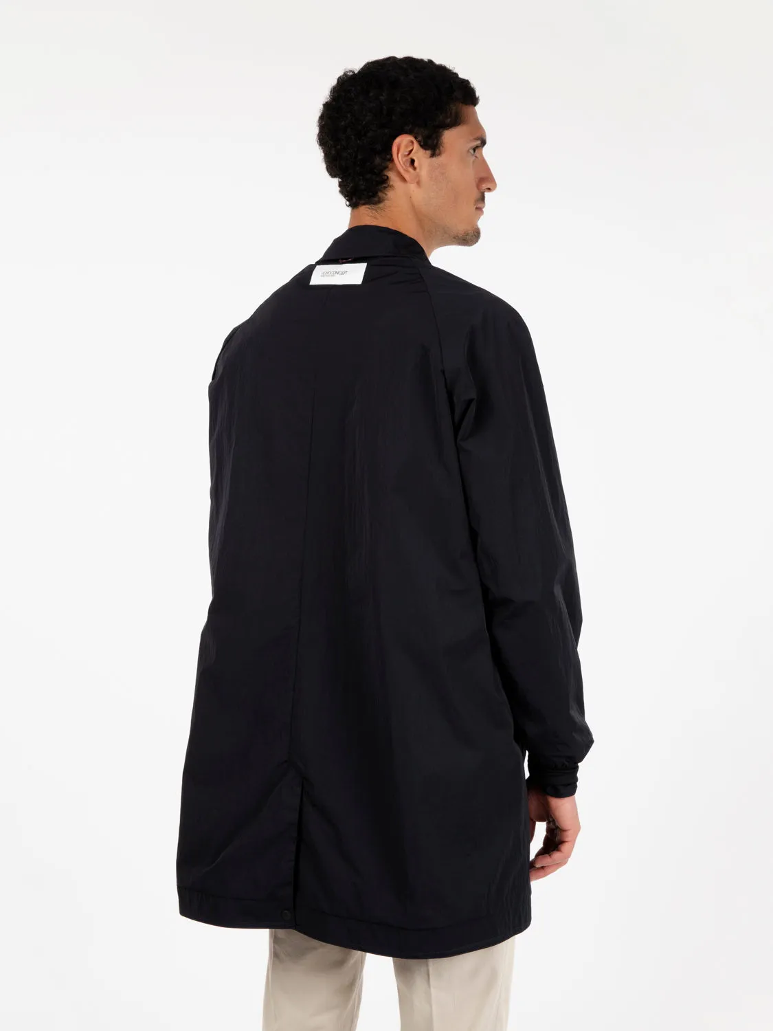 Japanese 2 trench blu navy