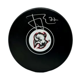 JJ Peterka Signed Buffalo Sabres Goathead Autograph Puck