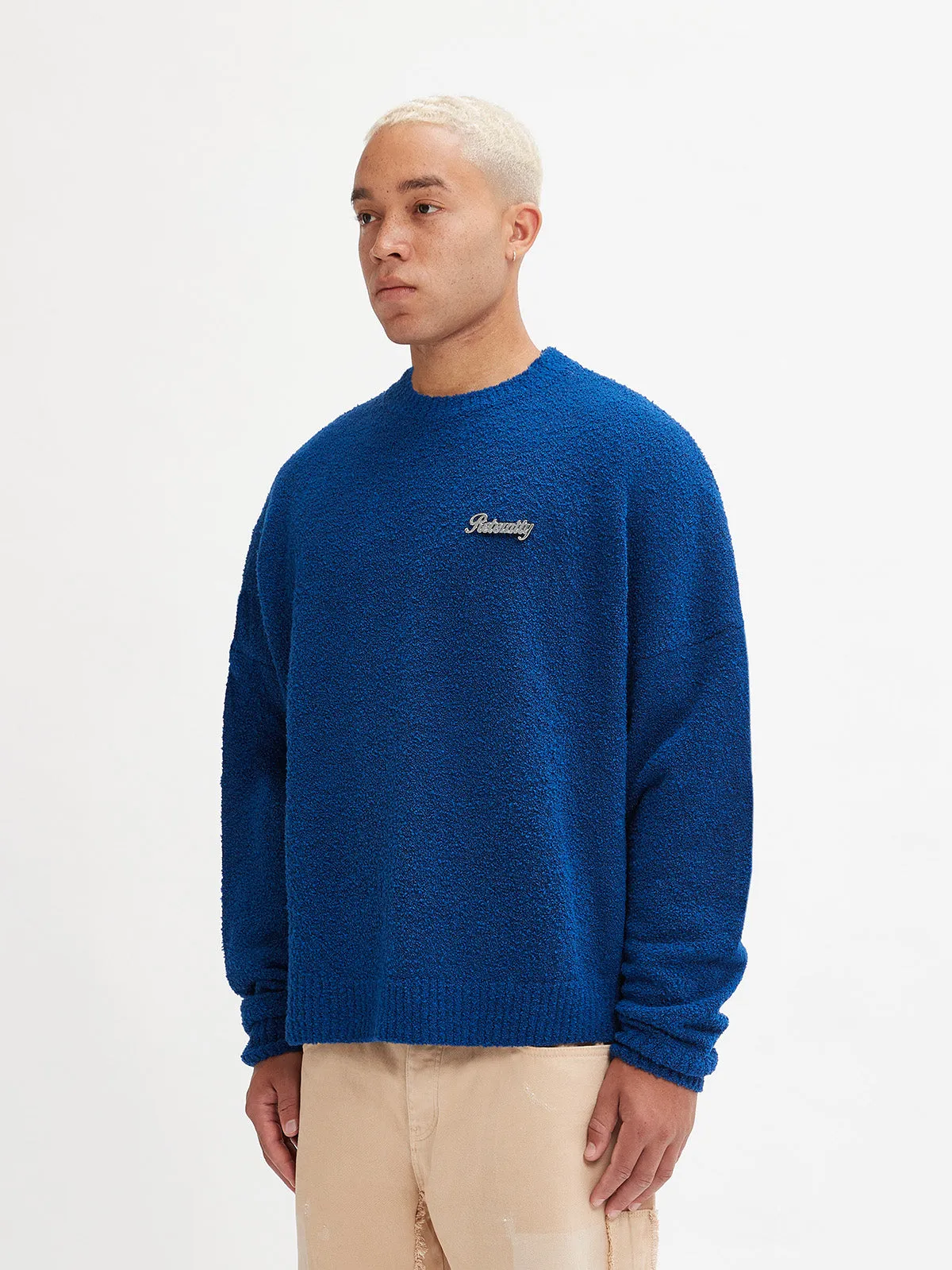 KNIT SWEATER - DARKBLUE