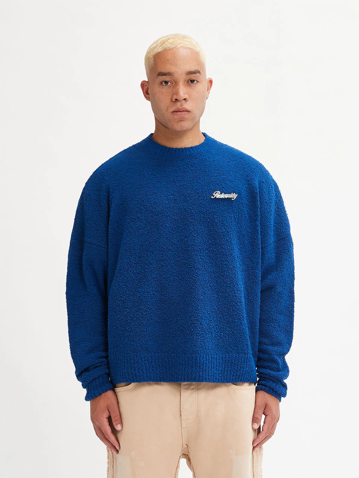 KNIT SWEATER - DARKBLUE