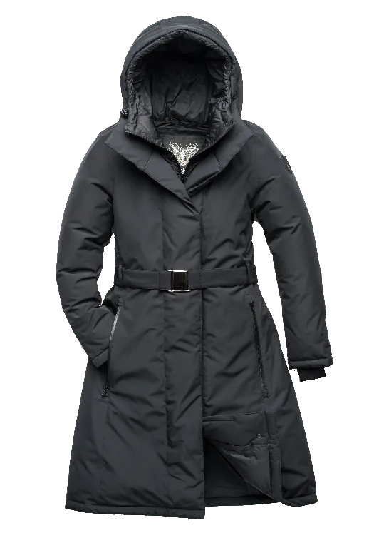 Lara Women's Belted Parka